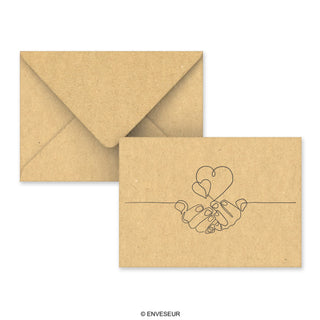 Enveloppes pour la Saint-Valentin ”Partager l'amour” 