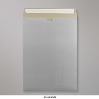 Enveloppe argent tout en carton 324x229 mm (C4)