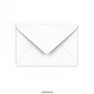 Enveloppe blanche 127x190 mm