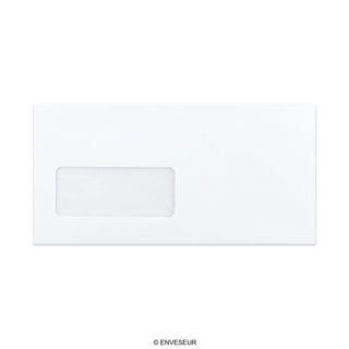 Enveloppe blanche 110x220 mm (DL)