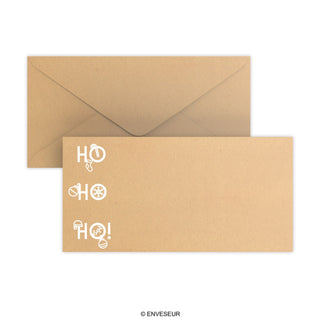 Enveloppe de Noël HO HO HO