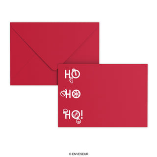 Enveloppe de Noël HO HO HO