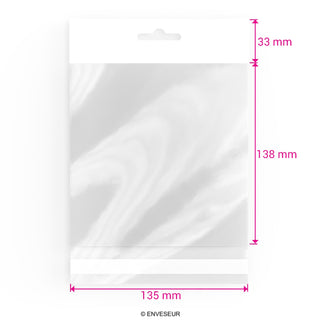 Sacs en cellophane avec en-tête (OPP)
