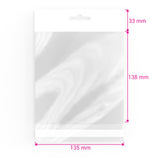 Sacs en cellophane avec en-tête (OPP)