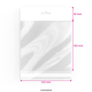 Sacs en cellophane avec en-tête (OPP)