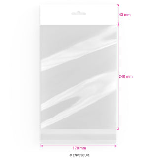 Sacs en cellophane avec en-tête (OPP)