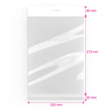 Sacs en cellophane avec en-tête (OPP)