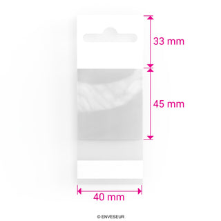 Sacs en cellophane avec en-tête (OPP)