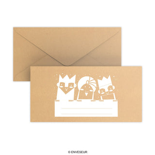Enveloppe de Noël Trois rois mages