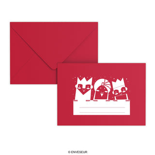 Enveloppe de Noël Trois rois mages
