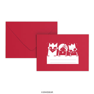 Enveloppe de Noël Trois rois mages