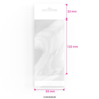 Sacs en cellophane avec en-tête (OPP)