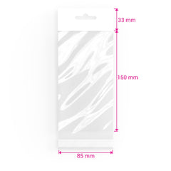 Cello Bags (With Header) Clear 150 x 85 mm
