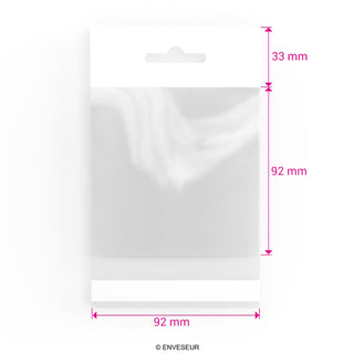 Sacs en cellophane avec en-tête (OPP)