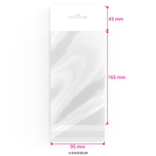 Sacs en cellophane avec en-tête (OPP)
