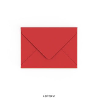 Enveloppe rouge cerise 133x184 mm