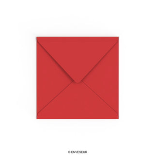Enveloppe rouge cerise 155x155 mm