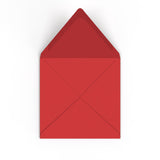 Enveloppe rouge cerise 155x155 mm