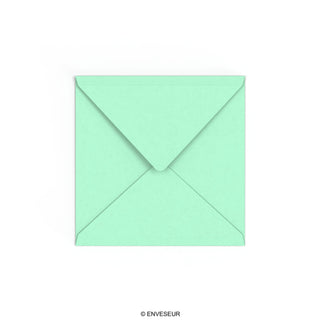 Enveloppe vert jade 155x155 mm