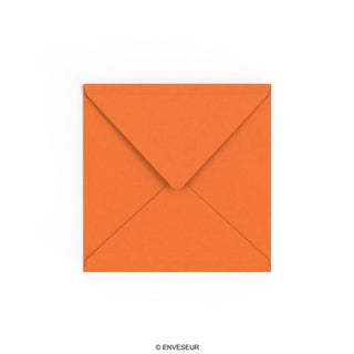 Enveloppe orange feu 155x155 mm