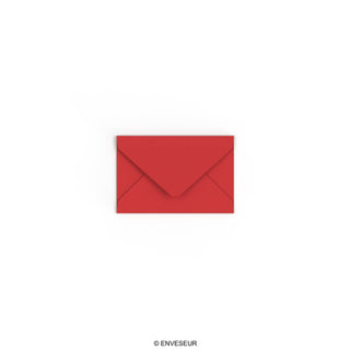 Enveloppe rouge cerise 62x94 mm