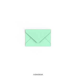 Enveloppe vert jade 62x94 mm