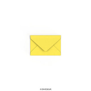 Enveloppe jaune tournesol 62x94 mm