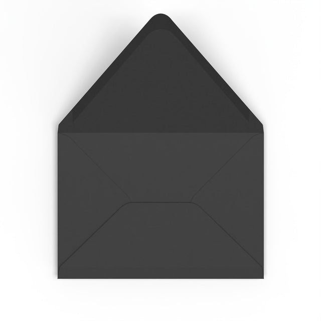 C5 Black British Made Gummed V-Flap Envelope (162 x 229mm)