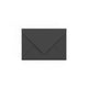 C6 Black British Made Gummed V-Flap Envelope (114 x 162mm)