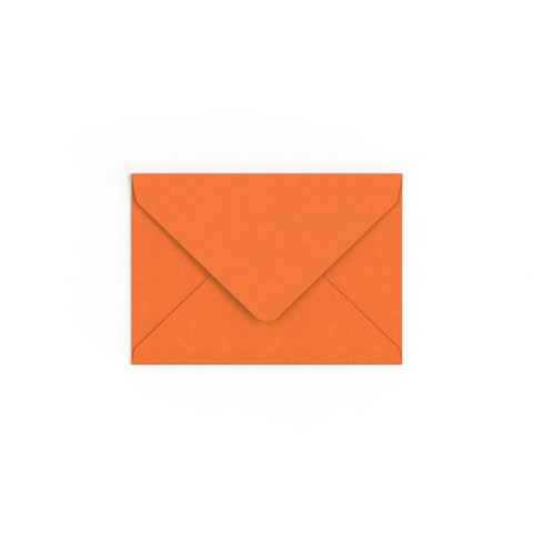 C6 Flame Orange British Made Gummed V-Flap Envelope (114 x 162mm)