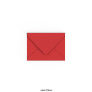 Enveloppe rouge cerise 82x113 mm (C7)