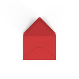 Enveloppe rouge cerise 82x113 mm (C7)