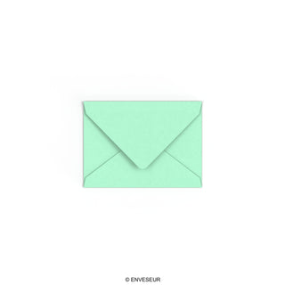 Enveloppe vert jade 82x113 mm (C7)