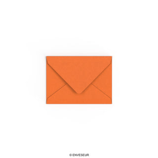 Enveloppe orange feu 82x113 mm (C7)