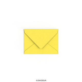 Enveloppe jaune tournesol 82x113 mm (C7)