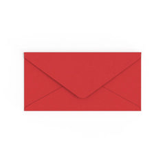 Enveloppe rouge cerise 110x220 mm (DL)