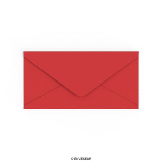 Enveloppe rouge cerise 110x220 mm (DL)