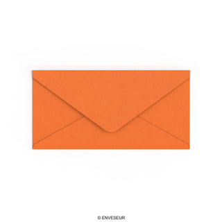 Enveloppe orange feu 110x220 mm (DL)