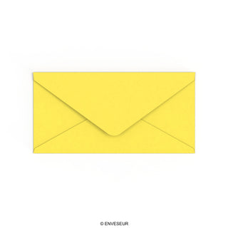 Enveloppe jaune tournesol 110x220 mm (DL)