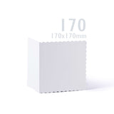 Cartes et enveloppes blanches à bord ondulé – lot