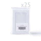 Cartes blanches à texture martelée avec ouverture rectangulaire – lot