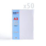Carte Blanche A3 300 g/m² lot de 50 pièces