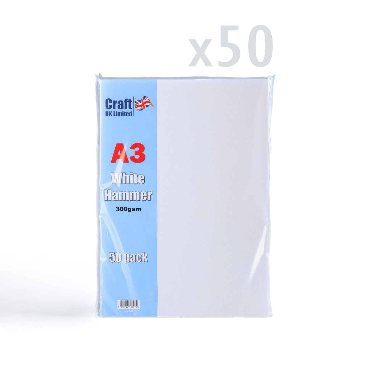 Carte Martelée 300 g/m² lot de 50 pièces