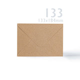 Cartes et enveloppes kraft - lot