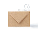 Cartes et enveloppes kraft - lot