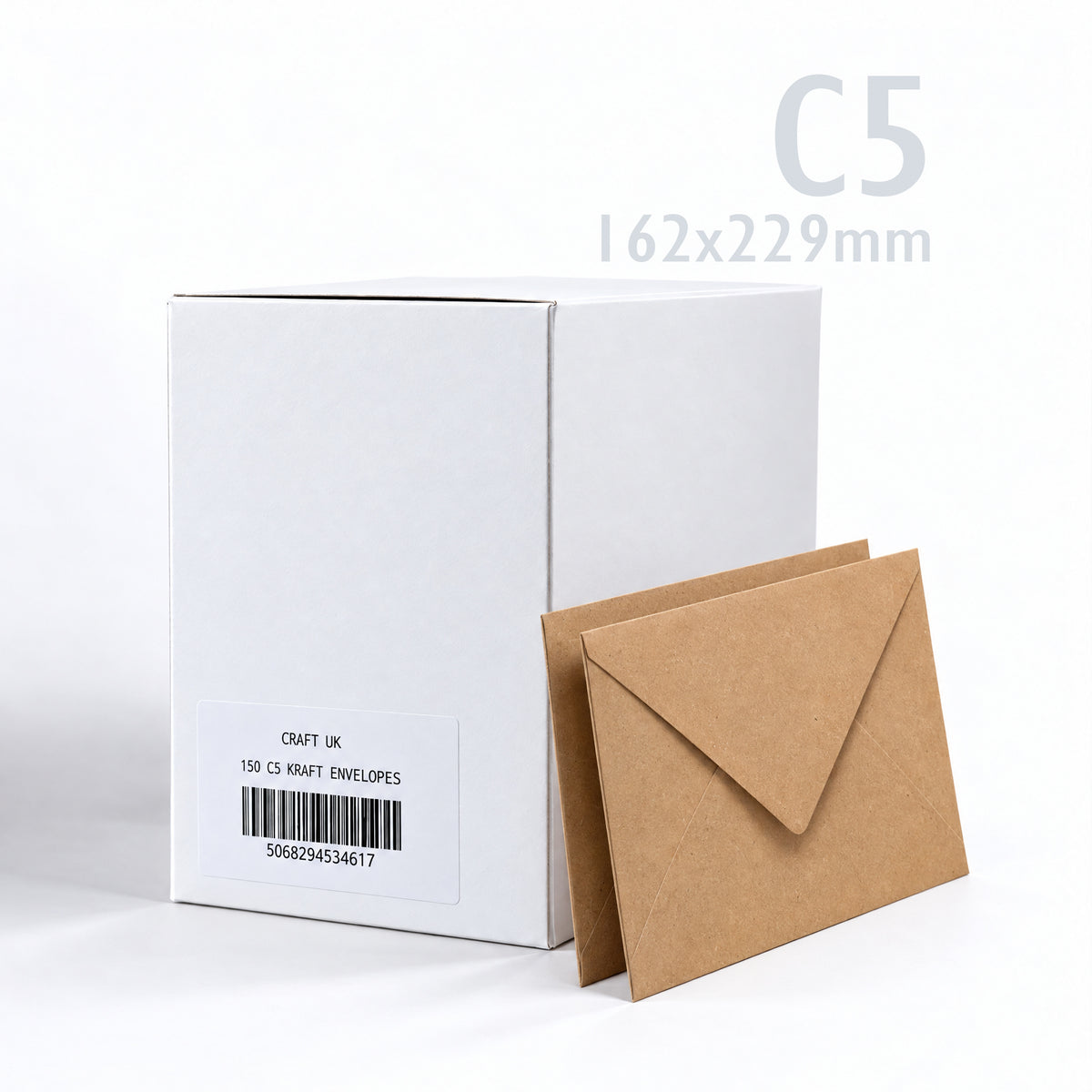 Enveloppes Kraft 110 g/m² lot de 150 pièces