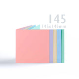 Cartes pastel assorties 225 g/m² et enveloppes 100 g/m²