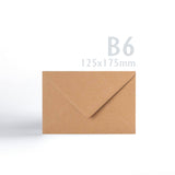 Enveloppes Kraft 110 g/m² lot de 150 pièces