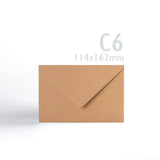 Enveloppes Kraft 110 g/m² lot de 150 pièces