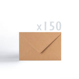 Enveloppes Kraft 110 g/m² lot de 150 pièces